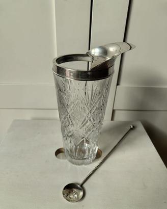 Accessori da bar in cristallo, anni 40-60