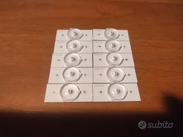 3V SMD Lampada perline con lente ottica 10pz