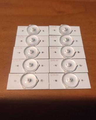 3V SMD Lampada perline con lente ottica 10pz