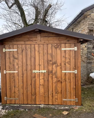 Casetta garage in legno