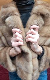 Giacca in VISONE CHAMPAGNE