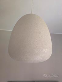 Lampadario vetro smerigliato