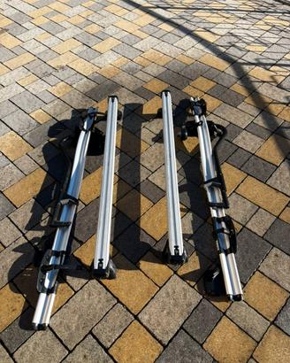 Barre portatutto + 2 portabici da tetto Thule