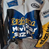 giacca moto Suzuki in pelle S uomo.