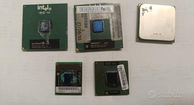 5 processori Intel/AMD/Celeron