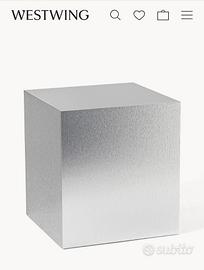 Westwing Tavolino effetto metallo