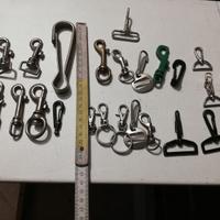 MOSCHETTONI PER GUINZAGLIO  E PORTACHIAVI BORSE