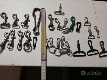 MOSCHETTONI PER GUINZAGLIO  E PORTACHIAVI BORSE