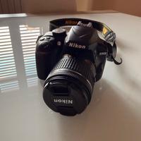 Nikon D3400 + 18-55 + flash e accessori