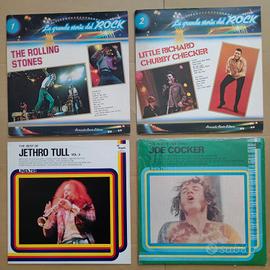 4 LP vinile R. Stones,L. Richard,J. Cocker, J.Tull