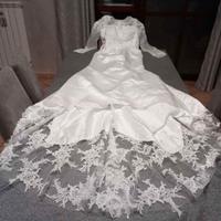 Vestito da sposa bianco di pizzo taglia 40 nuovo