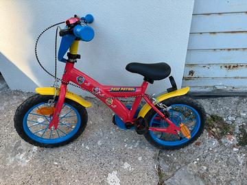 Bici bambino paw patrol e casco