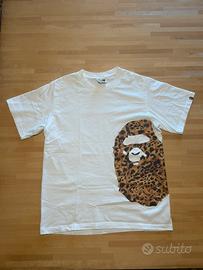 Maglietta Bape stampa leopardata
