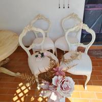 4 Sedie eleganti 