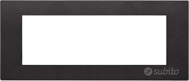 Placca Vimar Linea Nera 7 posti (10pz)