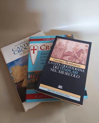 TEMPLARI vita crociate castelli - 3 volumi