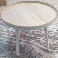 Tavolino da salotto bianco/legno chiaro