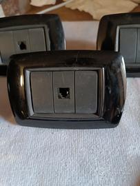 Placca completa a 3 moduli linea Life