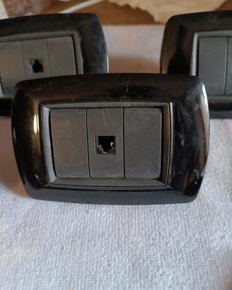 Placca completa a 3 moduli linea Life
