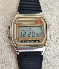 Orologio WR Alarm Chrono Lithium Nero/Oro