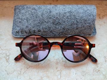 Occhiali da sole Meller tartarugati con lenti rosa