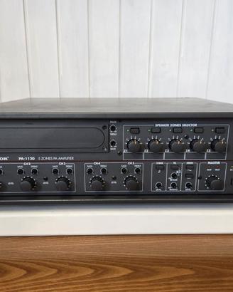 Amplificatore Mixer Multizona MONACOR PA-1120 120W