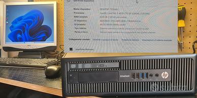 Pc fisso Hp con cpu i5,8gb,ssd 240gb,windows 11