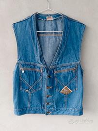 Gilet denim uomo Roy Roger's vintage, tg M azzurro