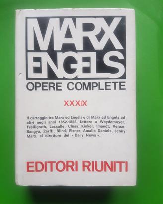 MARX ENGELS  OPERE COMPLETE VOL. XXXIX