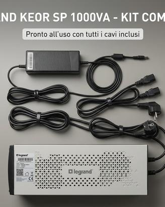 UPS Legrand Keor SP 1000VA 600W - Completo di cavi