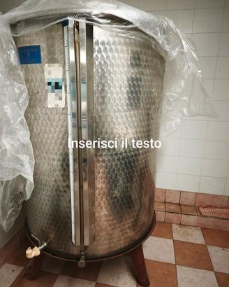 Serbatoio acciaio inox 1000 litri