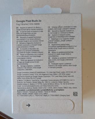 Google Pixel Buds 2a - scatola ancora sigillata