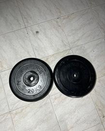 Dischi gommati 20kg diametro foro 25mm