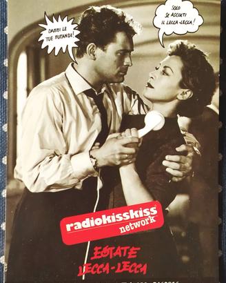 cartolina radio kiss kiss Lecca 1991 Mutand Line
