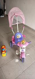 triciclo rosa e viola Biemme Baby Plus
