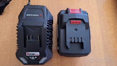 Parkside caricabatteria 20V 4.5A + Batteria Smart
