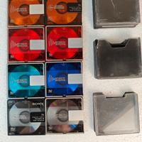 8 Minidisc Sony 74 colorati 
