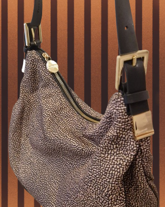 Borsa a tracolla Borbonese verde oliva OP Eco Line