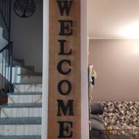 scritta Welcome