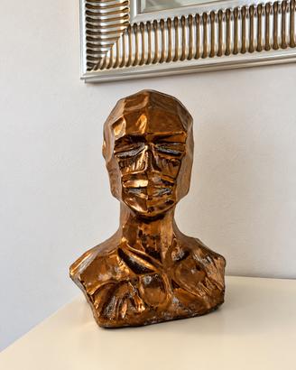 Busto decorativo color bronzo – Scultura moderna