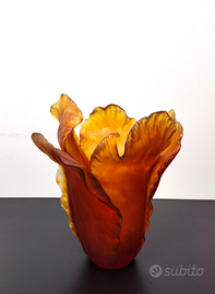 Vaso di tulipani Daum