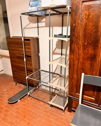 Armadio con Struttura in Acciaio – 87x49x175 cm