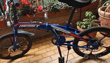 bici pieghevole 20" in Alluminio Blu Colbato