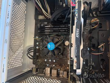 Blocco cpu motherboard ram e gpu
