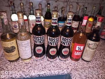 32 bottiglie sigillate liquori alcolici grappe ecc