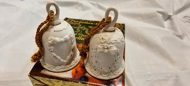 Campanelle porcellana biscuit vintage