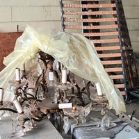 Lampadario con pendenti in cristallo e swarovski