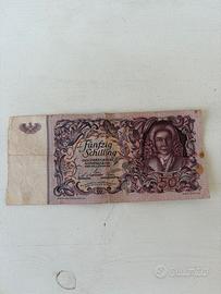 Banconota 50 Schilling Austria anno 1951