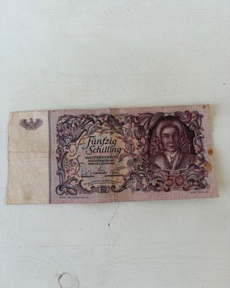 Banconota 50 Schilling Austria anno 1951