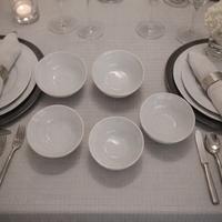 Set di 5 ciotole in porcellana Saturnia